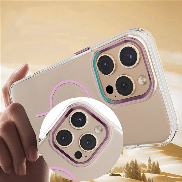 Clear Thin Mag case for Samsung Galaxy S26 pink