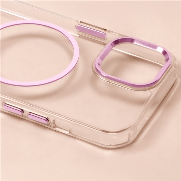 Clear Thin Mag case for Samsung Galaxy S26 pink