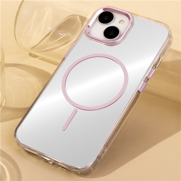 Clear Thin Mag case for Samsung Galaxy S26 Ultra pink