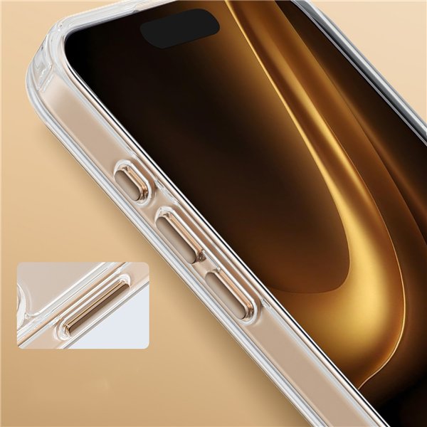 Clear Thin Mag case for Samsung Galaxy S26 gold