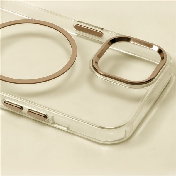 Clear Thin Mag case for Samsung Galaxy S26 Ultra gold