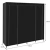 Folding fabric wardrobe 170x170cm Ruhhy 23740