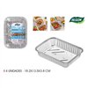 Set of trays Algon 18,2 x 13,5 x 3,8 cm Rectangular 4 Units
