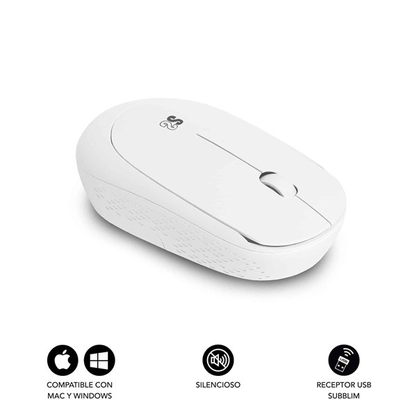 Wireless Mouse Subblim SUBMO-B2SW011 White