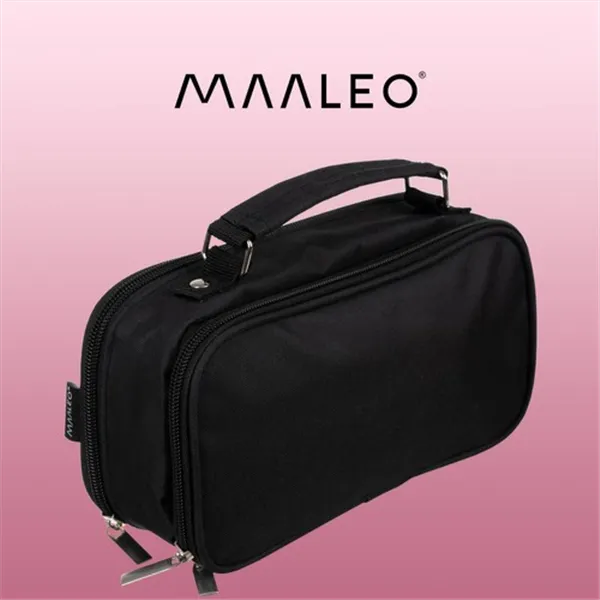 Double extendable pencil case - black Maaleo 24516