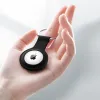 Crong Silicone Case with Key Ring – Protective keychain case for Apple AirTag 1/2 (black)
