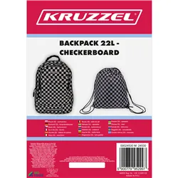 Mugursoma 22L - rūtaina Kruzzel 24530