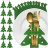 Cutlery case - Christmas trees 12 pcs. Ruhhy 24824