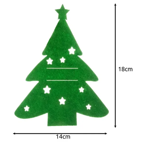 Cutlery case - Christmas trees 12 pcs. Ruhhy 24824