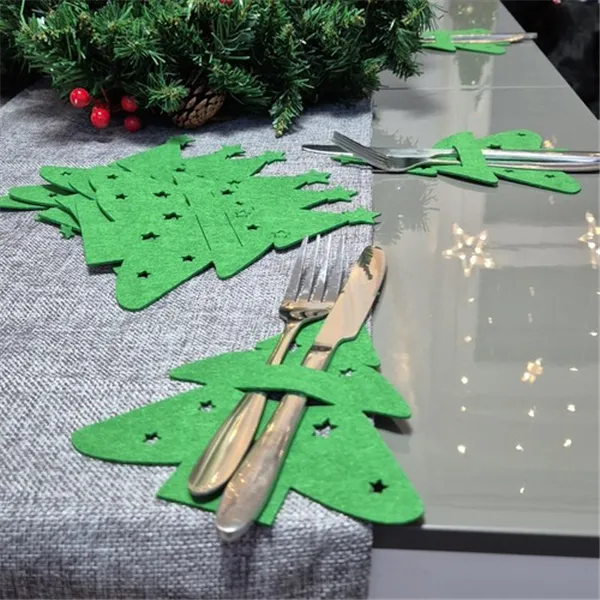 Cutlery case - Christmas trees 12 pcs. Ruhhy 24824