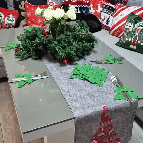 Cutlery case - Christmas trees 12 pcs. Ruhhy 24824