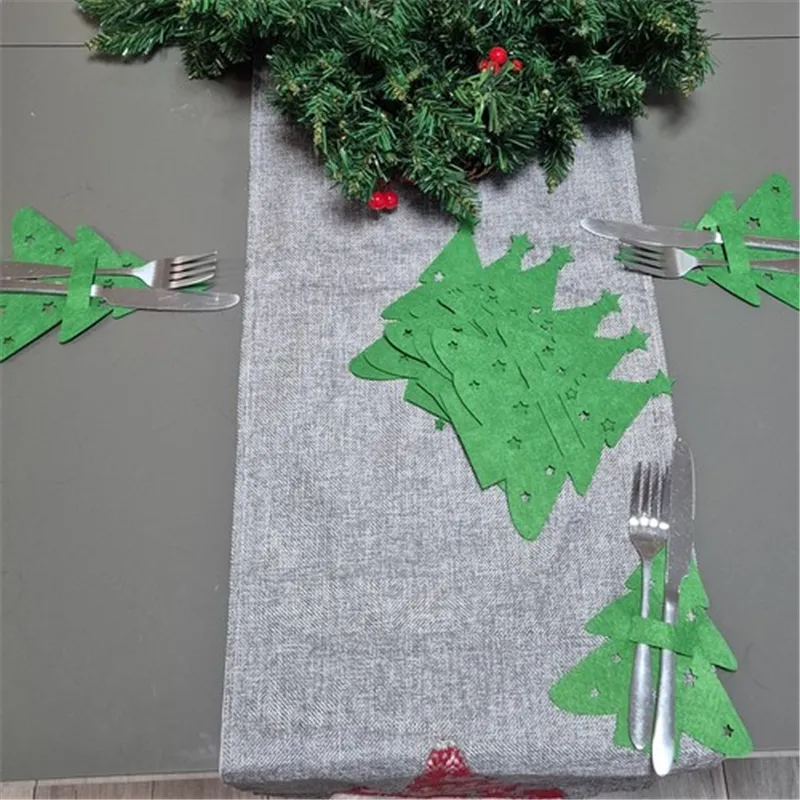 Cutlery case - Christmas trees 12 pcs. Ruhhy 24824