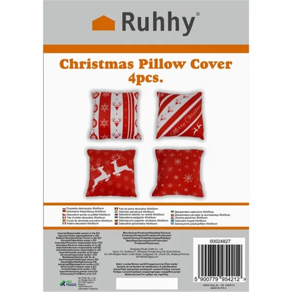 Decorative pillowcase 45x45xcm Ruhhy x4 24827