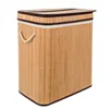 Bamboo laundry basket - two-chamber Ruhhy 24269