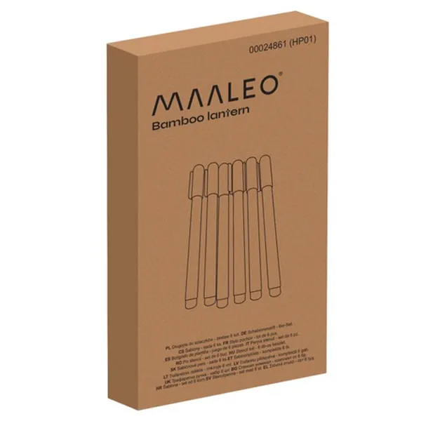 Mustripliiats - 6 tk komplekt Maaleo 24861