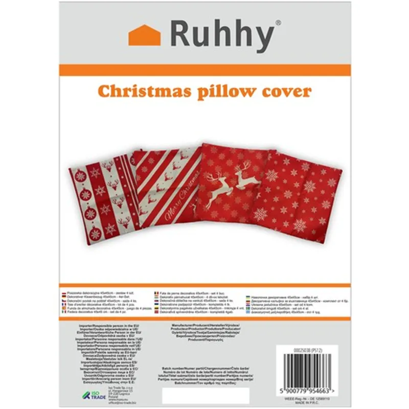 Decorative pillowcase 45x45cm - set of 4 Ruhhy