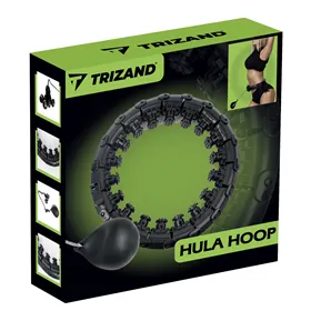 Hula rõngas massaažiseadme ja raskusega Trizand 25208