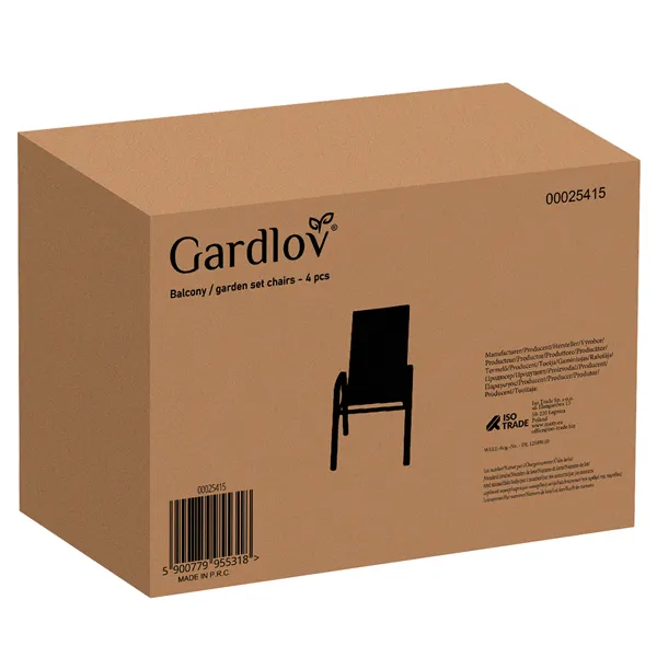 Set of garden chairs - 4 pcs. Gardlov 25415