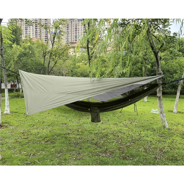 Turistiriippumatto pressulla ja hyttysverkolla 260x140 cm