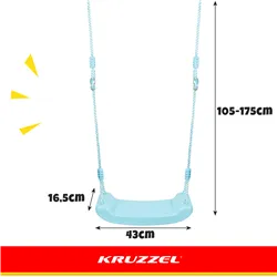 Plastikinės sūpynės - mėlynos 25446