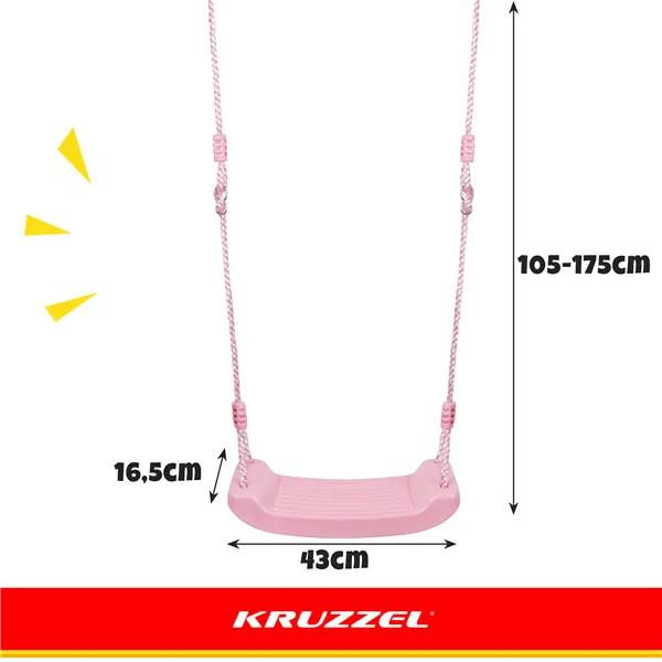 Plastikust kiik - roosa 25445