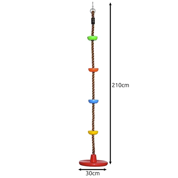 Kruzzel 25367 Rope Climbing Swing