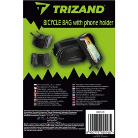 Trizand 25378 velosipēda grozs ar telefona maciņu