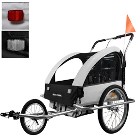 Kruzzel 25372 3in1 jousituspyörän peräkärry