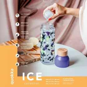 Quokka Ice - ecozen Water Bottle 840 ml (Watercolor Leaves)
