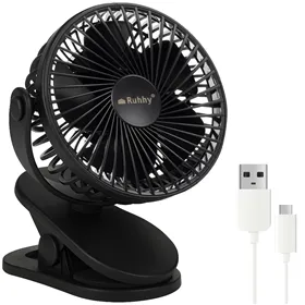 Melns bezvadu ventilators Ruhhy 25567