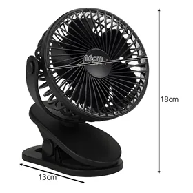 Melns bezvadu ventilators Ruhhy 25567