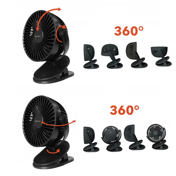 Must juhtmevaba ventilaator Ruhhy 25567