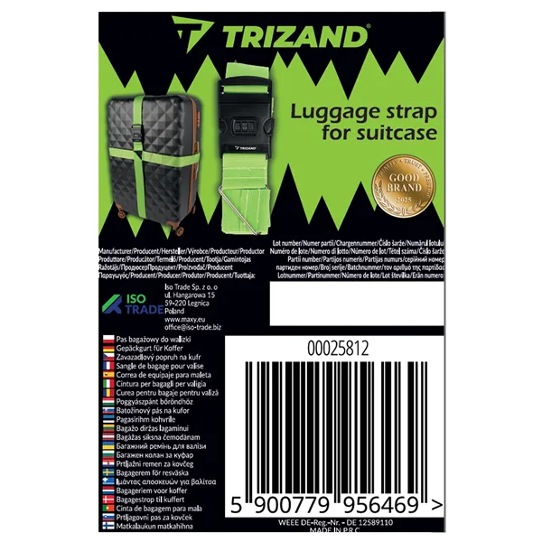 Luggage belt for Trizand 25812 suitcase