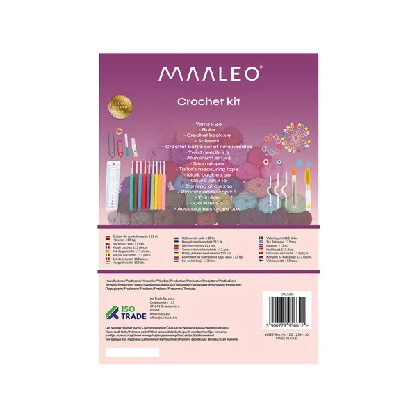Virkkaussetti 113 osaa Maaleo 25885