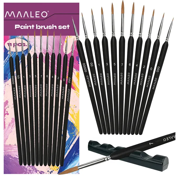 Pintslid 11 tk alusega Maaleo 26118
