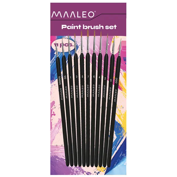 Pintslid 11 tk alusega Maaleo 26118