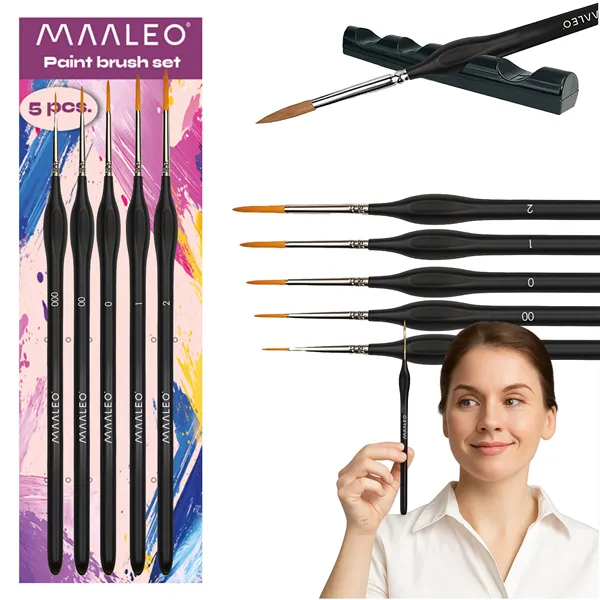 Maalipensselit 5 kpl jalustalla Maaleo 26119