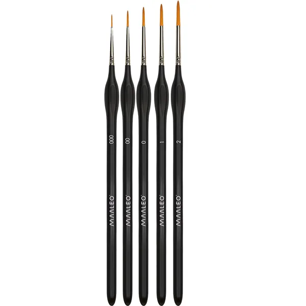 Paint brushes 5 pcs with stand Maaleo 26119