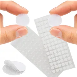 Self-adhesive Velcro 18mm 500pcs white Ruhhy 25884