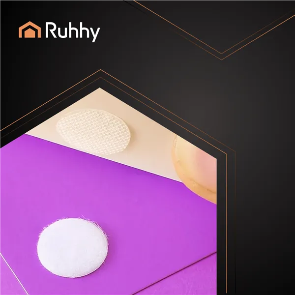 Self-adhesive Velcro 18mm 500pcs white Ruhhy 25884