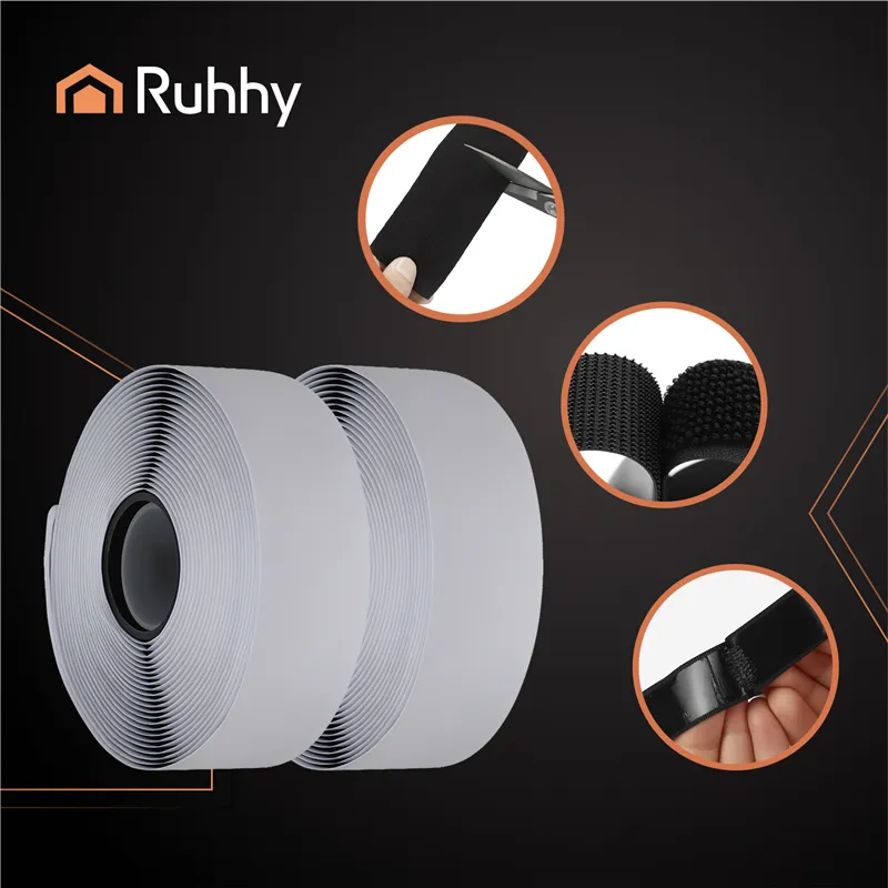 Pašlīmējošā Velcro lente 5mx5cm melna Ruhhy 25806