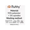 Kėdžių užvalkalai - 6 vnt. tamsiai pilki Ruhhy 25990