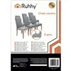 Chair covers - 6 pcs. light gray Ruhhy 25991