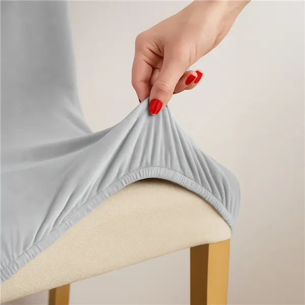 Chair covers - 6 pcs. light gray Ruhhy 25991