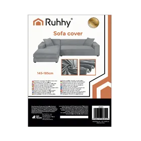 Ruhhy 26035 light gray sofa cover 145-185cm