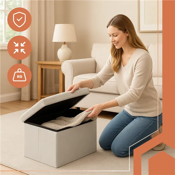 Pelēks samta pufs 60x30x30 cm Ruhhy 25994