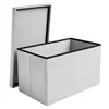 Harmaa samettinen rahi 60x30x30 cm Ruhhy 25994
