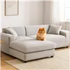 Ruhhy 26182 sofa cover 190-230cm light gray