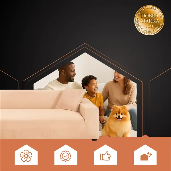 Ruhhy 26184 beige sofa cover 190-230cm