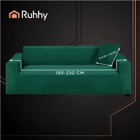 Sofa cover 190-230cm dark green Ruhhy 26183